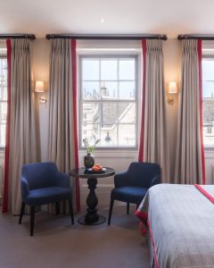 0002 - 2019 - Old Bank Hotel - Oxford - High Res - Bedroom Modern Windows High Street View - Web Feature