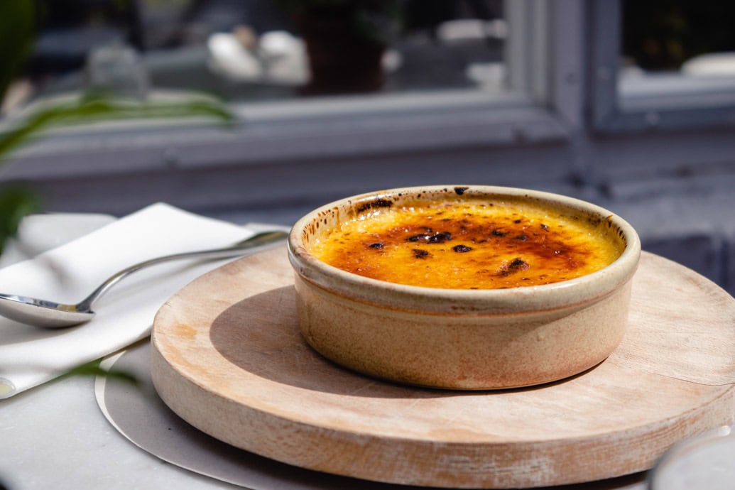 0038 - 2021 - Gees Restaurant & Bar - Oxford - High Res - Pudding Crème Brûlée - Web Feature