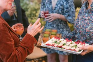 dsc (77) - 2022 - Gees Restaurant & Bar - Oxford - High Res - Mogford Prize Party Guests Food Canapes - Web Feature